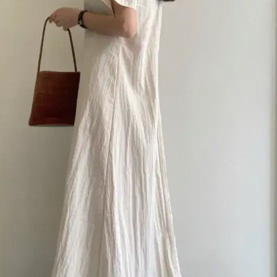 [BUNJANG] Cool Midi Dress Beige / 쿨원피스 베이지
