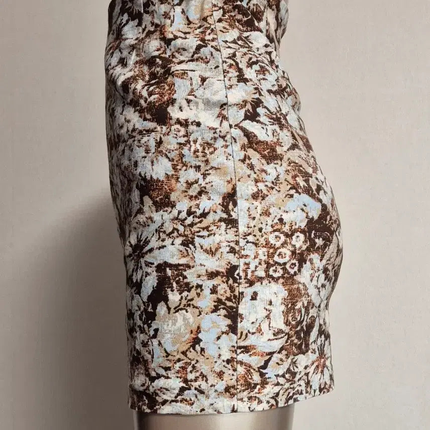 [BUNJANG] Flower Pattern Mini Skirt S / 플라워 패턴 미니 스커트 S ms514-4