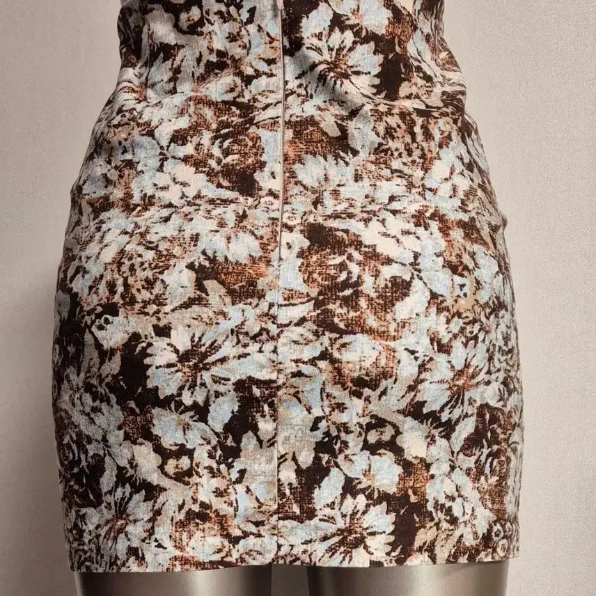 [BUNJANG] Flower Pattern Mini Skirt S / 플라워 패턴 미니 스커트 S ms514-4