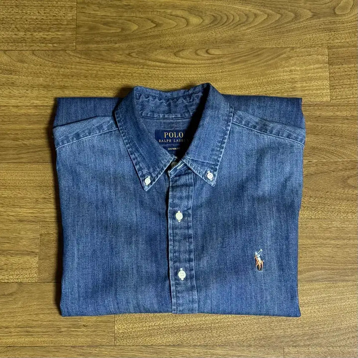 [BUNJANG] Polo Ralph Lauren Custom Slim Fit Denim Shirt Medium / 폴로 커스텀슬림핏 데님 셔츠 M
