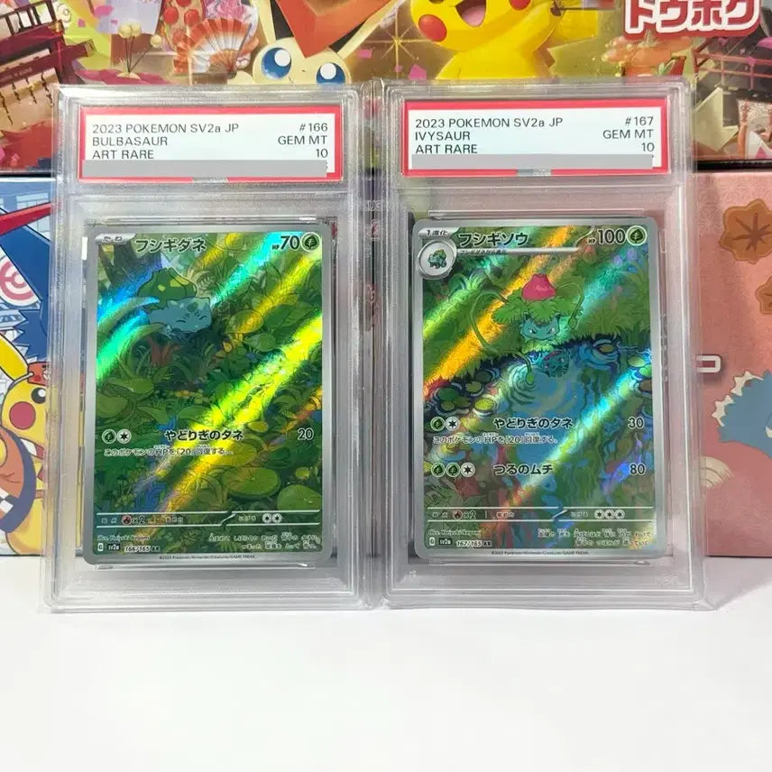 [BUNJANG] 2023 Bulbasaur Venusaur PSA 10 2-Piece Set / 일판 2023 이상해씨 이상해풀 psa 10 2종