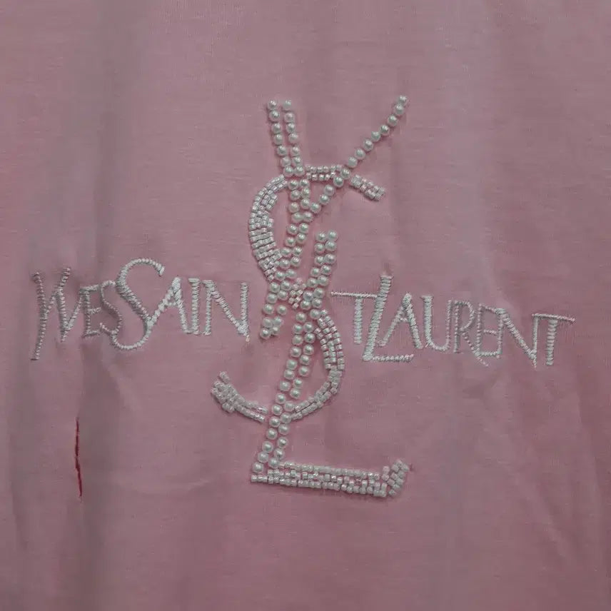 [BUNJANG] Pink Cropped Short Sleeve T-Shirt (Size 44-55) / 핑크 크롭 반팔 티셔츠 44~55 하자