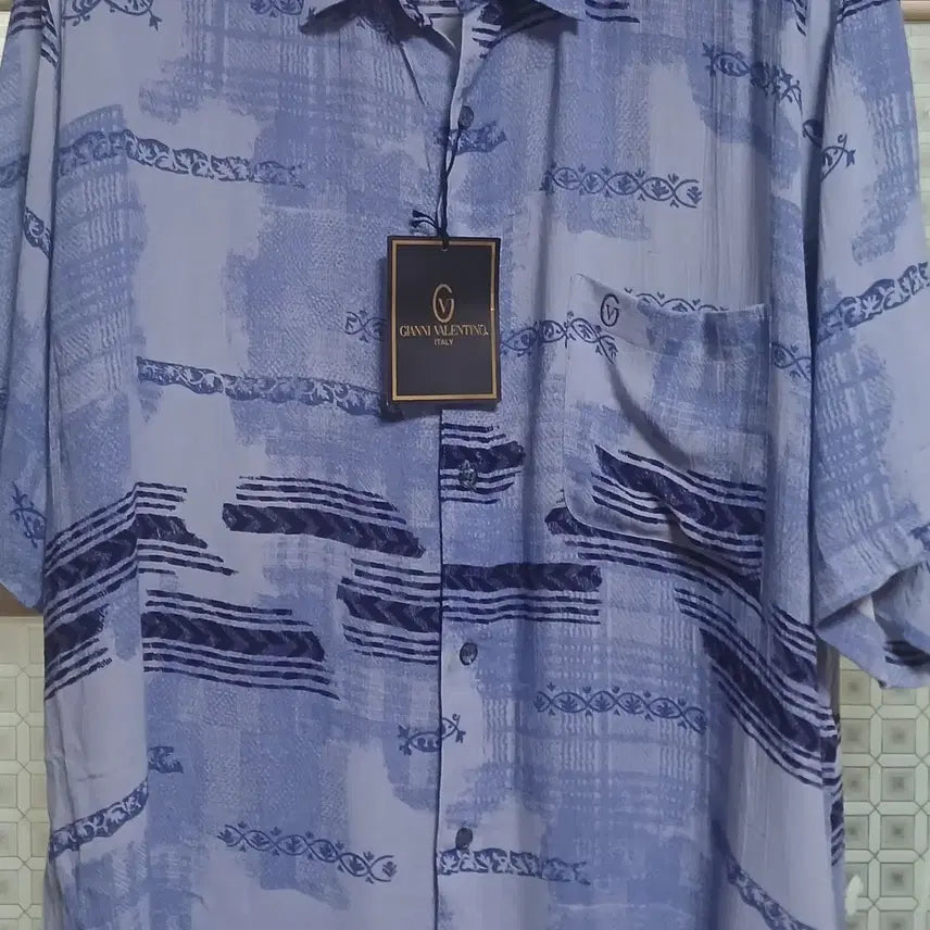 [BUNJANG] GIANNI VALENTINO 110 Size Summer Shirt / 이테리 GIANNI VALENTINO 110 사이즈 여름셔츠 새상품