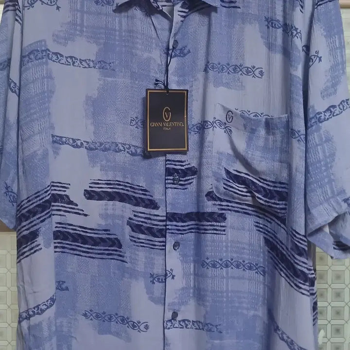 [BUNJANG] GIANNI VALENTINO 110 Size Summer Shirt / 이테리 GIANNI VALENTINO 110 사이즈 여름셔츠 새상품