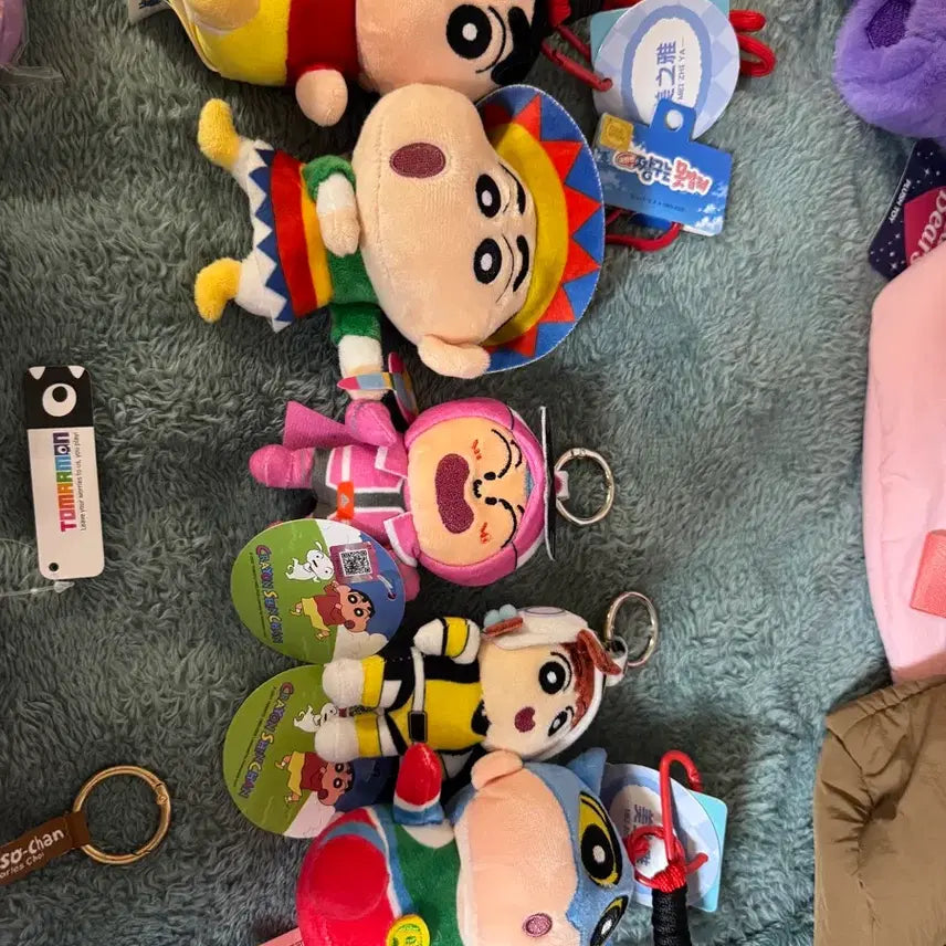 [BUNJANG] 28pc Character Plush Keychain Bundle / 28개 택있는 새상품 키링 인형 일괄  다 드립니다. 다양한 캐릭터 인형