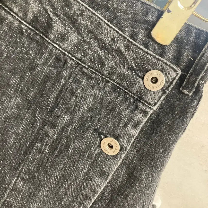 [BUNJANG] Matin Kim Black Denim Mini Skirt (Size 55) / 마뗑킴 데님 스커트55