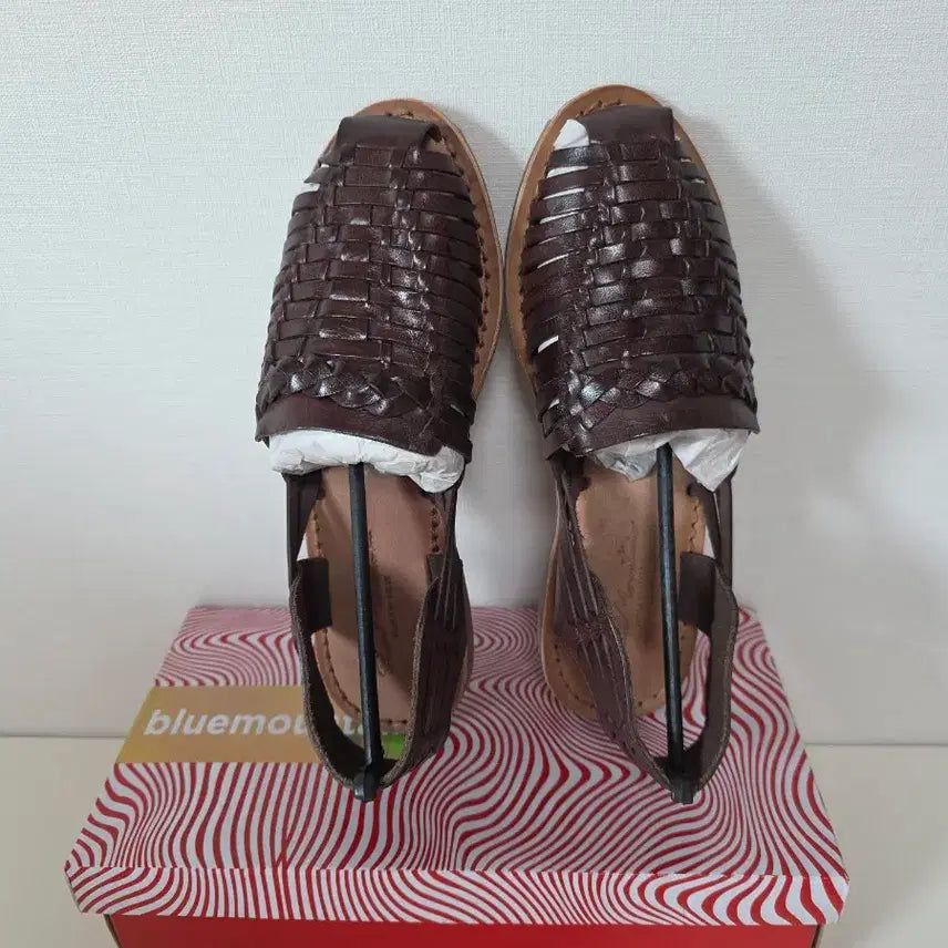 [BUNJANG] Blue Mountain Handmade Leather Sandals Brown / 새거]블루마운틴 핸드메이드 샌들 브라운[230]천연가죽 로퍼/슬립온