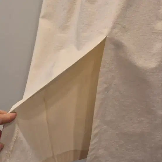 [BUNJANG] FRIC Oatmeal Beige Cotton Skirt (Size 55) / FRIC 55사이즈 오트밀 베이지 면 스커트