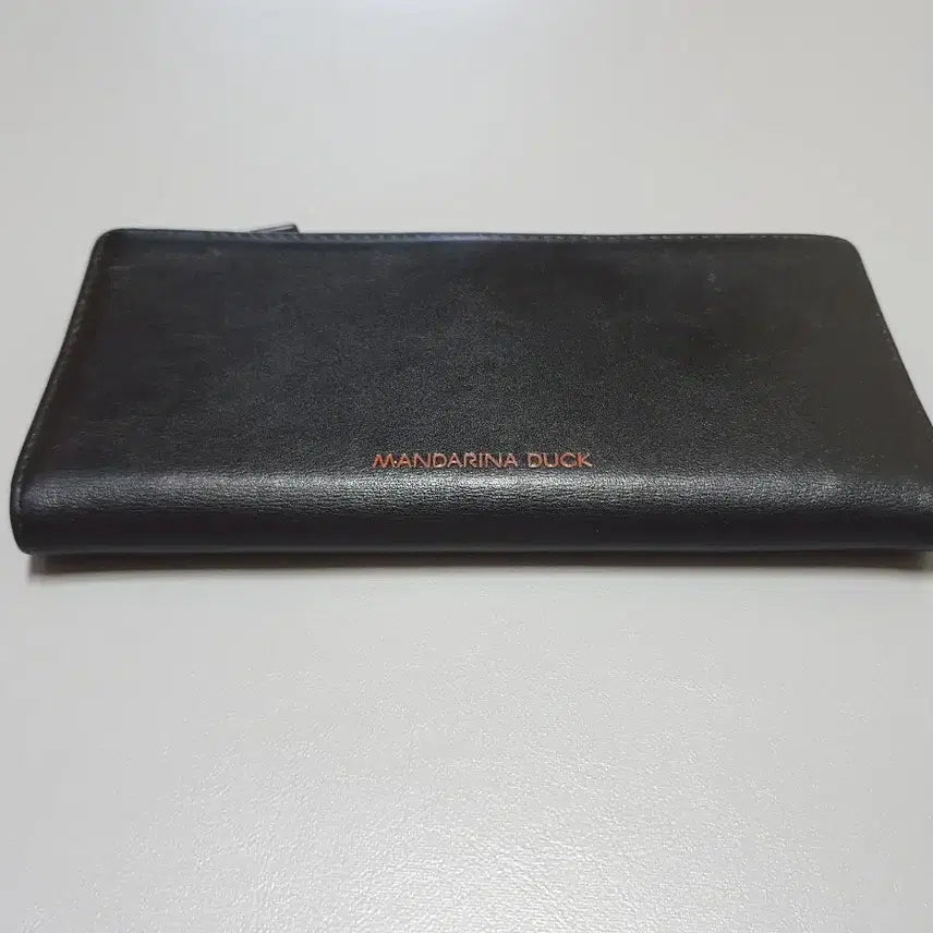 [BUNJANG] Mandarina Duck Leather Long Wallet Black Unisex / 만다리나덕 (남여공용) 장지갑 (가죽) 블랙