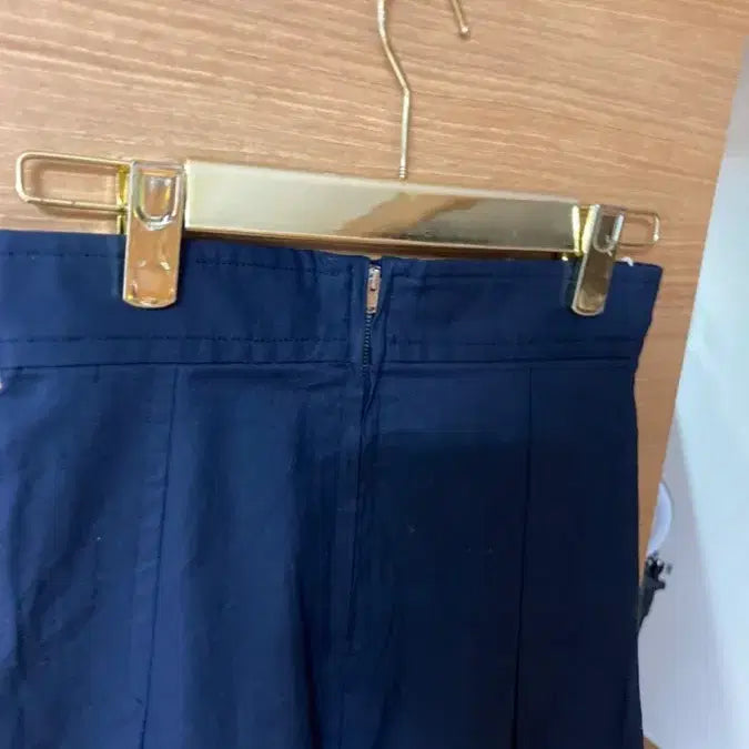 [BUNJANG] Pushbutton Pink Camisole and Navy Flare Skirt Set / 핑크 나시 + 네이비 플레어 스커트 세트 푸쉬버튼 스커트