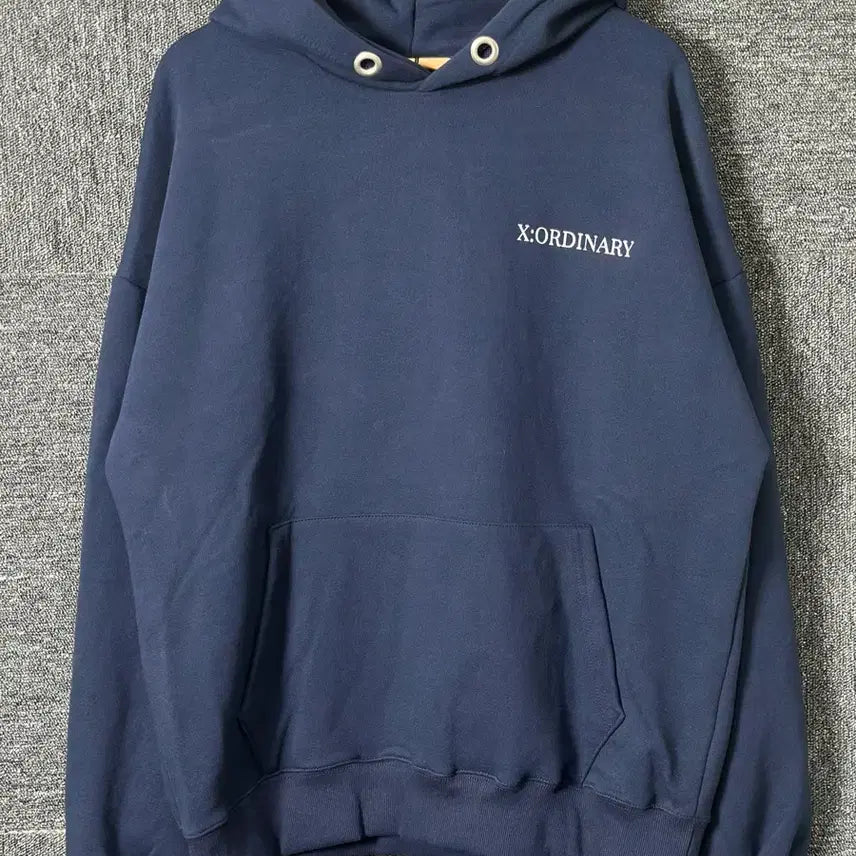 [BUNJANG] X:ORDINARY Navy Hoodie Size 52 / X:ORDINARY 네이비 후드티 52 새상품