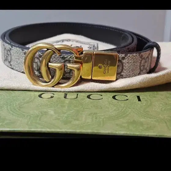 [BUNJANG] Gucci Marmont Reversible Thin Belt / 구찌 마몽 리버서블 씬벨트
