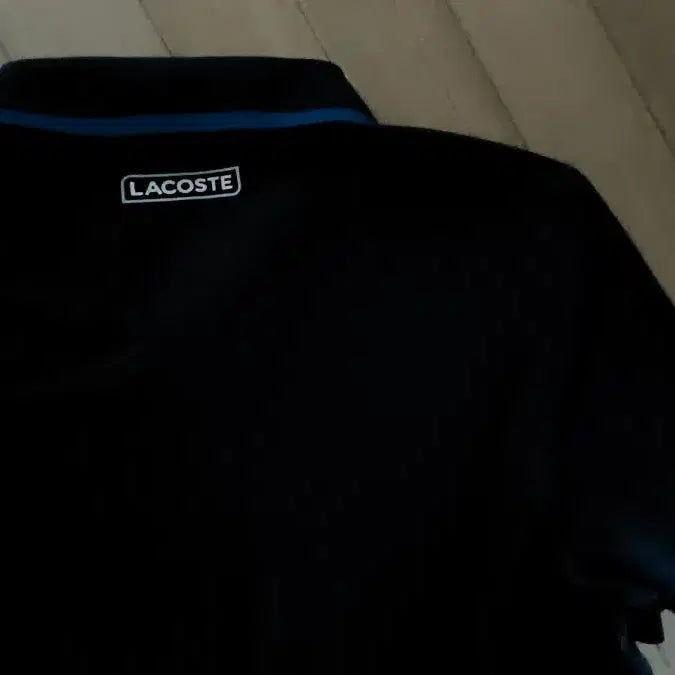 [BUNJANG] Lacoste Black Short Sleeve Polo T-Shirt / 라코스테 블랙 반팔 카라티
