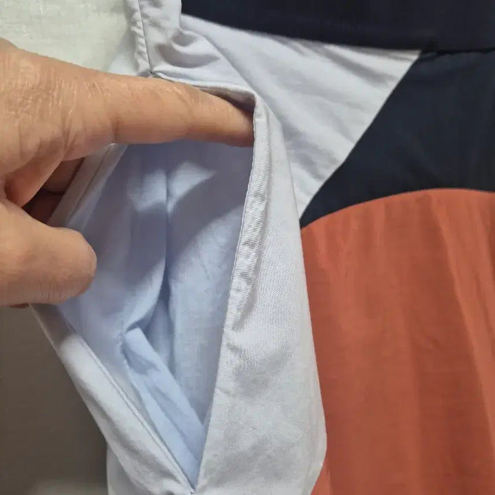 [BUNJANG] COS Color-Block A-Line Long Skirt / cos 배색 A라인 롱 스커트