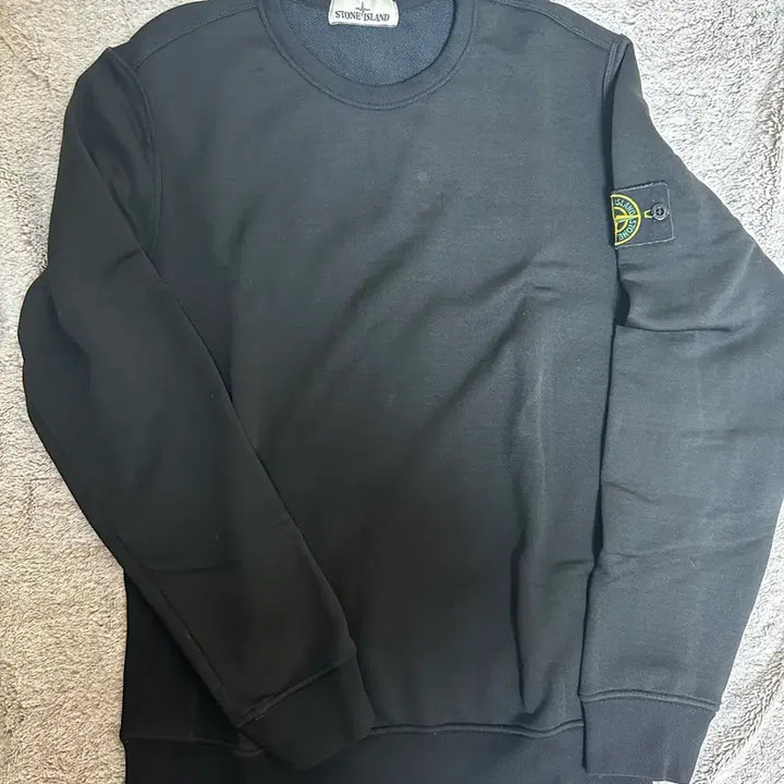 [BUNJANG] Stone Island Black Sweatshirt T-Shirt / 스톤아일랜드 블랙 맨투맨 티셔츠