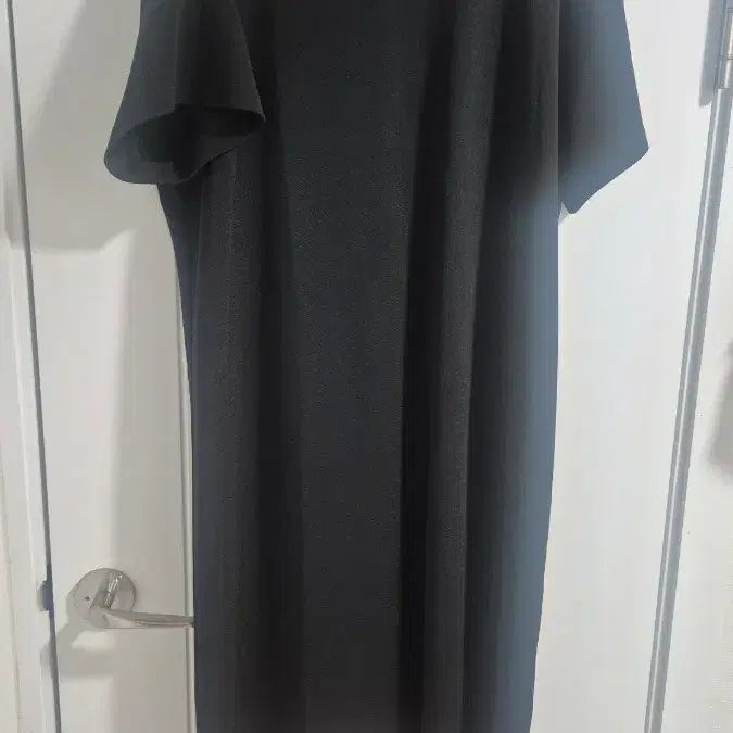 [BUNJANG] Black Pleated Long Dress / 블랙 플리츠 롱 원피스