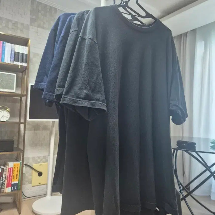[BUNJANG] Printstar Basic 17s Half Sleeve T-shirts (4-Pack) - XXL / 프린트스타 기본 17수 반팔티 4장 XXL (블랙2 네이비2)