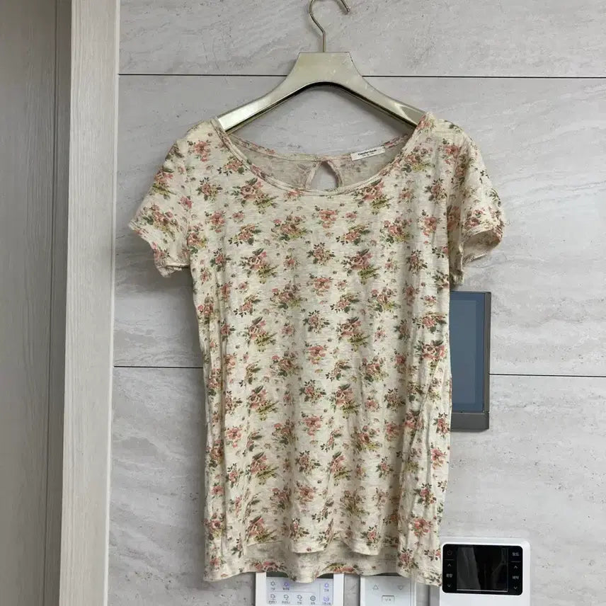 [BUNJANG] Imported Short Sleeve T-Shirt Floral Pattern / 반팔 티셔츠 수입 일본