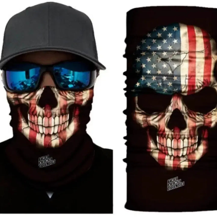 [BUNJANG] Skull Design Neck Warmer, Balaclava, Multi-Scarf, Hood / 새상품) 해골 디자인 넥워머, 바라클라바, 멀티스카프, 두건