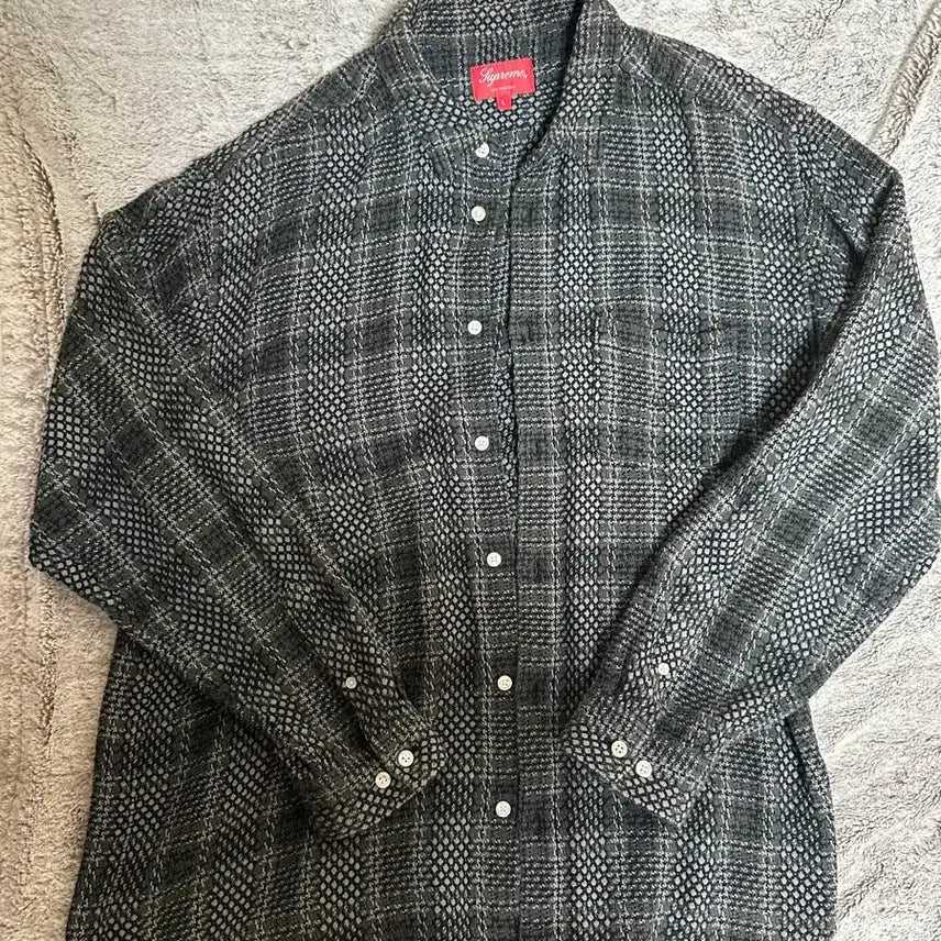 [BUNJANG] Supreme Tweed Check Shirt / 슈프림 트위드 체크 셔츠