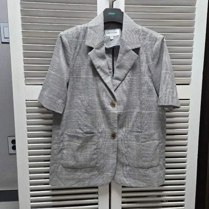 [BUNJANG] Plastic Island Linen Blend Summer Jacket / 플라스틱아일랜드 마혼방  여름자켓