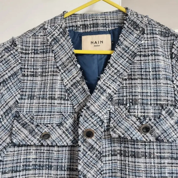 [BUNJANG] NAIN Tweed Check Jacket / 1회착용 NAIN 트위드 체크