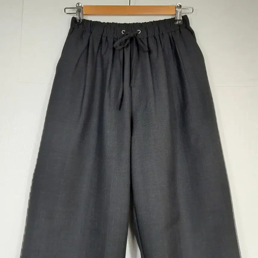 [BUNJANG] Charcoal Wide Fit Slacks / 진차콜와이드 팬츠