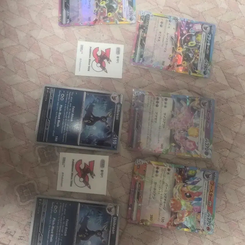 [BUNJANG] Pokemon Card Umbreon / Flareon / Espeon / 포켓몬 카드 블래키/부스터/에브이