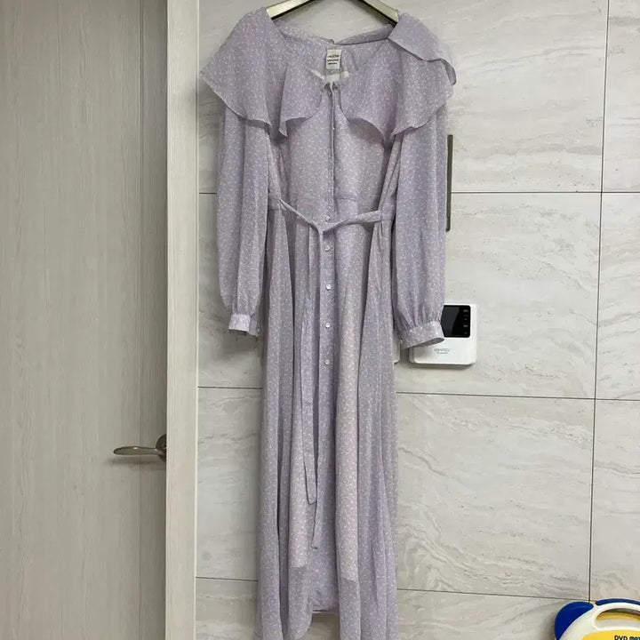 [BUNJANG] I Miss You Floral Long Dress Lavender / 잔꽃무늬 롱 원피스 라벤더 아이미스유 원피스