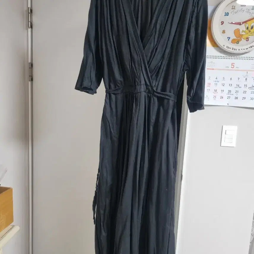 [BUNJANG] Zara Black Flower Long Dress / 자라 블랙 플라워 롱 원피스