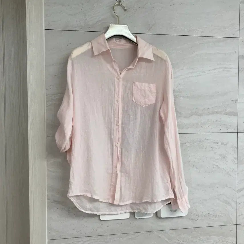 [BUNJANG] Cotton Gauze Roll-Up Shirt / 코튼 거즈 롤업셔츠