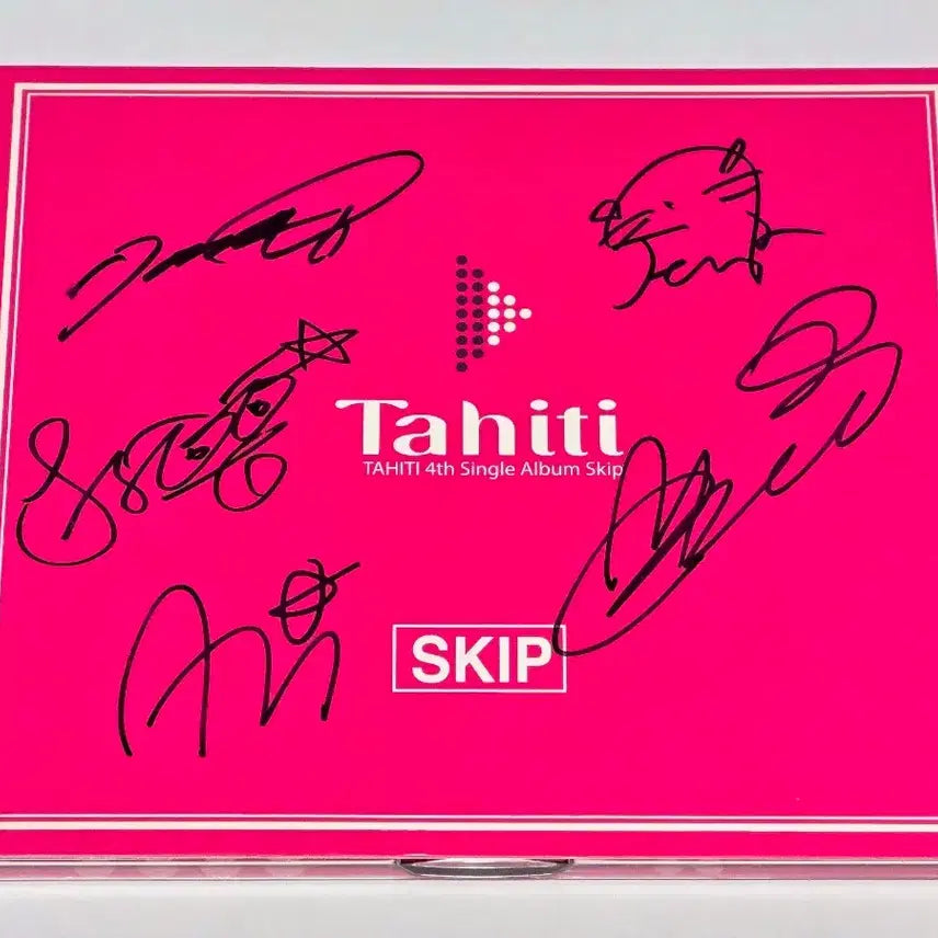 [BUNJANG] Tahiti Single 4th Album SKIP Autographed Promotional CD / (희귀/친필싸인) 타히티(Tahiti) 싱글 4집 SKIP 싸인 CD