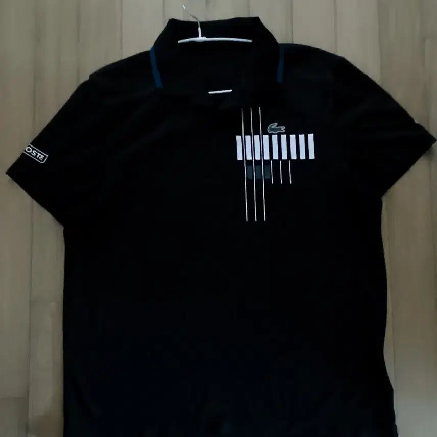 [BUNJANG] Lacoste Black Short Sleeve Polo Shirt / 라코스테 블랙 반팔 카라티