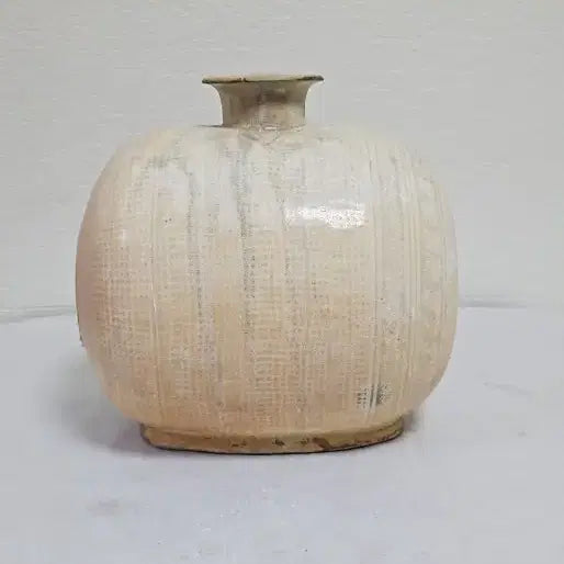 [BUNJANG] Buncheong Ware Janggun Bottle Antique Celadon Porcelain / 옛날 분청사기 장군병 애기장군병 도자기 옛날도자기