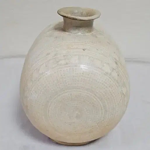 [BUNJANG] Buncheong Ware Janggun Bottle Antique Celadon Porcelain / 옛날 분청사기 장군병 애기장군병 도자기 옛날도자기