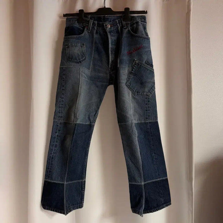 [BUNJANG] TheSoloist Remake Denim Jeans (Mid-Wash/Light-Wash) Size 50 / 더 솔로이스트 리메이크 데님 중청 연청 컬러 50사이즈