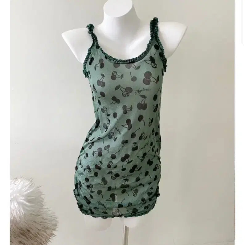 [BUNJANG] Hysteric Glamour Cherry Sleeve Mini Dress / 히스테릭 글래머 슬리브