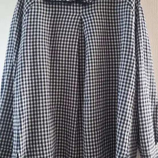 [BUNJANG] SJ SJ Gingham Check Frill Blouse / SJ SJ 깅엄체크 프릴 블라우스