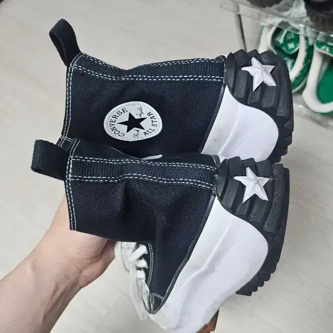 [BUNJANG] Converse Run Star Hike Black High Top Sneakers (270) / 컨버스 런스타 하이크 블랙 하이 270