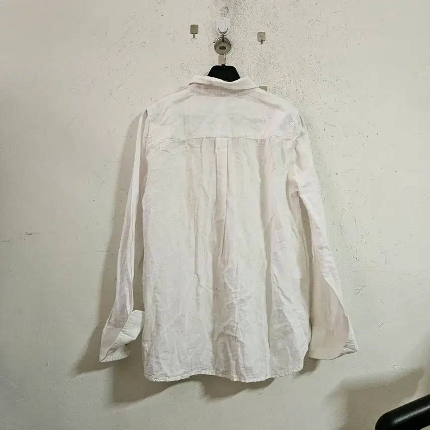 [BUNJANG] White Long-Sleeved Shirt (L) / 흰색 셔츠 L사이즈 긴팔 남방