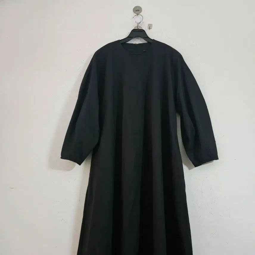 [BUNJANG] Black Long Sleeve Dress / 블랙 롱 원피스 7부 소매