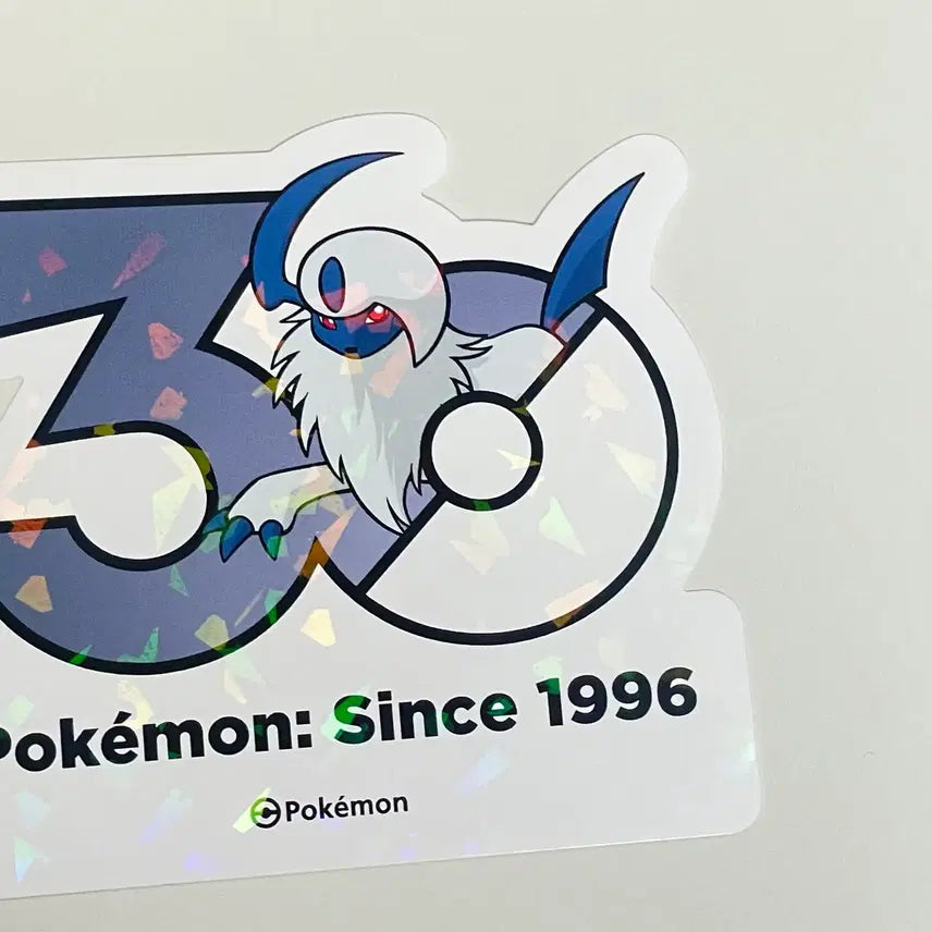 [BUNJANG] Pokemon 30th Anniversary Absol Logo Sticker / 포켓몬 30주년 로고 스티커 앱솔
