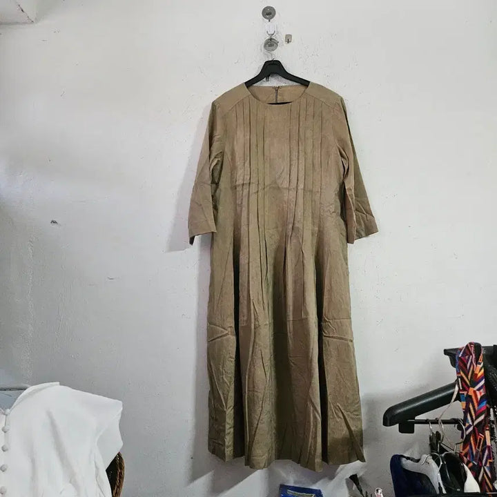 [BUNJANG] Khaki Long Dress / 카키색  롱 원피스