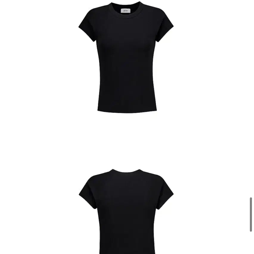[BUNJANG] Custom Vintage Raglan T-Shirt (Black) / 구즈 제작 빈티지 나그랑t(블랙)