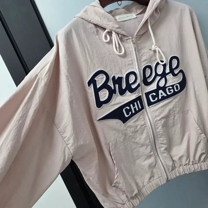 [BUNJANG] Studio White Cropped Hooded Jumper / 스튜디오화이트 크롭 후드점퍼