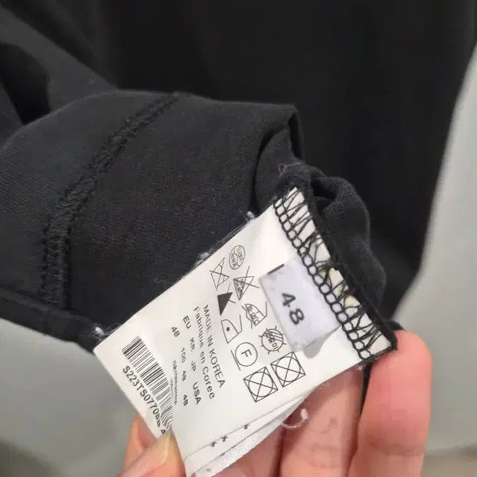 [BUNJANG] Solid Homme Back Logo Short Sleeve T-Shirt / 솔리드옴므 백로고 반팔