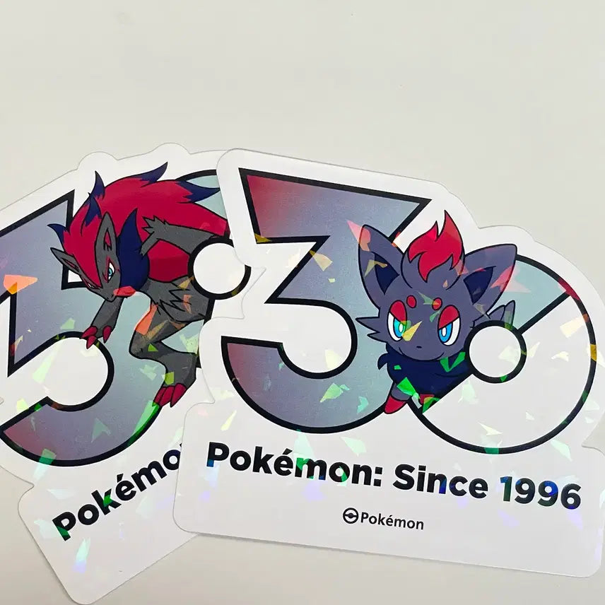 [BUNJANG] Pokemon 30th Anniversary Zorua Sticker Set / 포켓몬 30주년 스티커 팝니다 조로아 라인