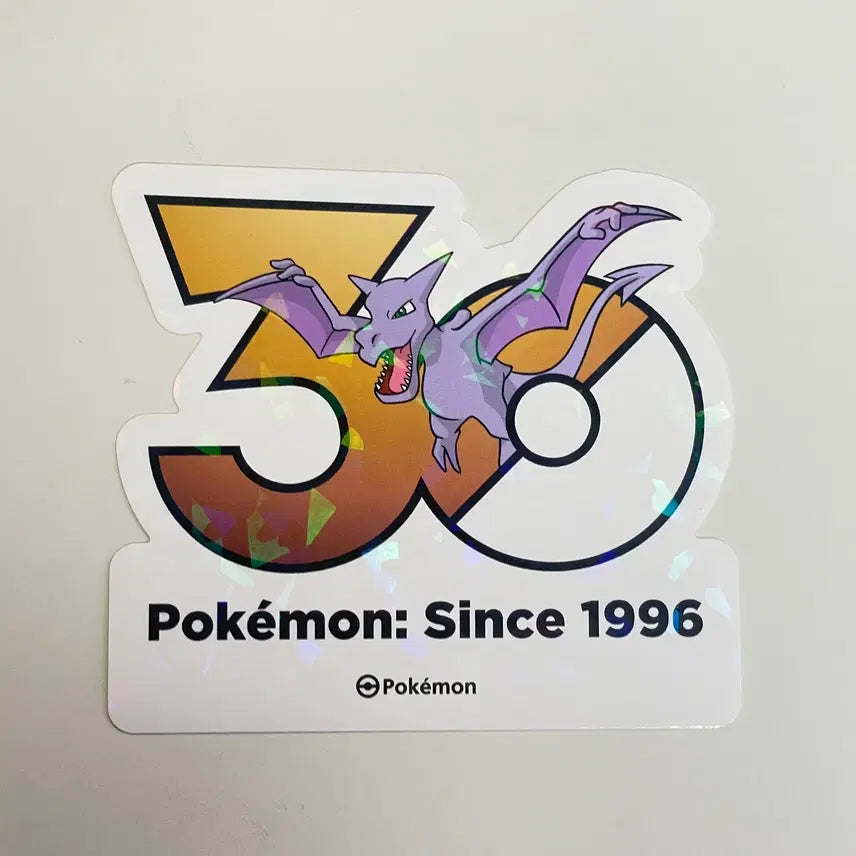 [BUNJANG] Pokemon 30th Anniversary Sticker - Aerodactyl / 포켓몬 30주년 스티커 팝니다 프테라