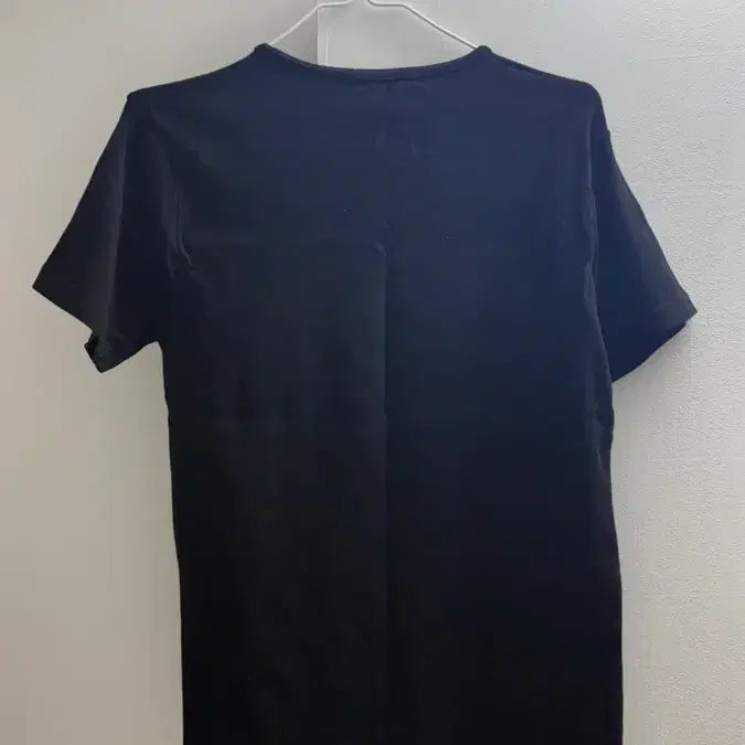 [BUNJANG] Basic Black Round Neck Short Sleeve T-Shirt / 블랙 기본 라운드넥 반팔티