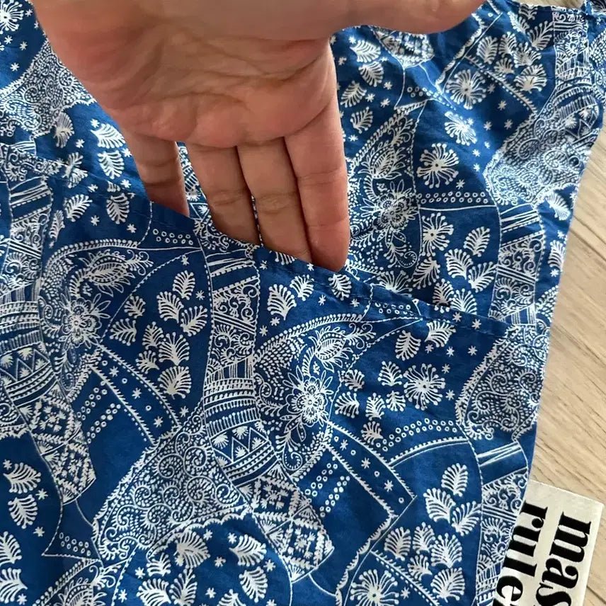 [BUNJANG] Marsmarules Paisley Cotton Shoulder Cross Bag / 마스마룰즈  페이즐리 면천가방 숄더백 크로스백